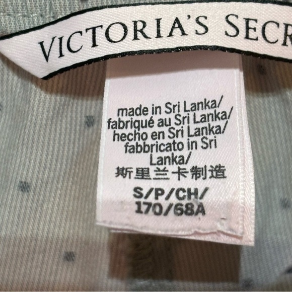 Victoria’s Secret PJ Loungewear Set Gray Swiss Dot Size S - Picture 10 of 15
